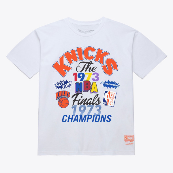 Футболка New York Knicks Mitchell & Ness White 1973 NBA Finals Champions Fest