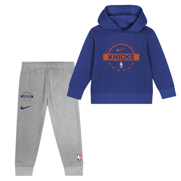 Толстовка для малыша New York Knicks Nike Blue Two-Piece Team Logo Club Fleece & Sweatpants Set