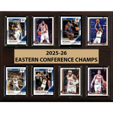 Карточка New York Knicks 2026 NBA Eastern Conference Champions 12 x 15 Eight-Card Plaque