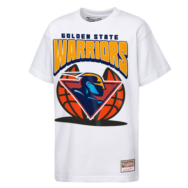 Детская футболка Golden State Warriors Mitchell & Ness White Mascot Mania