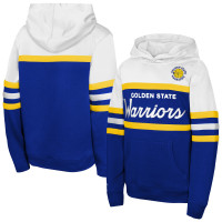 Детская толстовка Golden State Warriors Mitchell & Ness Royal/White Vintage Head Coach