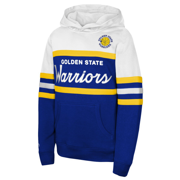 Детская толстовка Golden State Warriors Mitchell & Ness Royal/White Vintage Head Coach