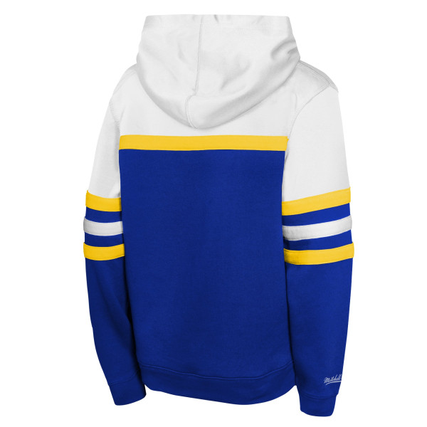 Детская толстовка Golden State Warriors Mitchell & Ness Royal/White Vintage Head Coach