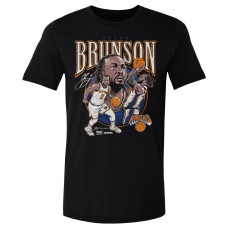 Футболка New York Knicks Jalen Brunson 500 Level Black Trio