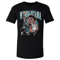 Футболка San Antonio Spurs Victor Wembanyama 500 Level Black Trio
