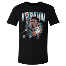 Футболка San Antonio Spurs Victor Wembanyama 500 Level Black Trio