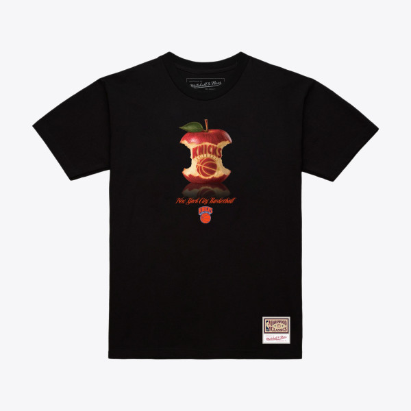 Футболка New York Knicks Mitchell & Ness Black Court Apple
