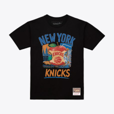 Футболка New York Knicks Mitchell & Ness Black Concrete Apple