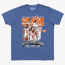 Подростковая New York Knicks SLAM Blue 2026 NBA Eastern Conference Champions Cover T-Shirt