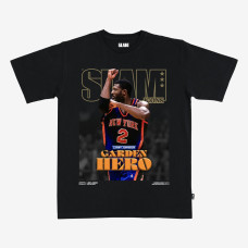 Футболка Unisex New York Knicks Larry Johnson SLAM Black Hardwood Classics Cover
