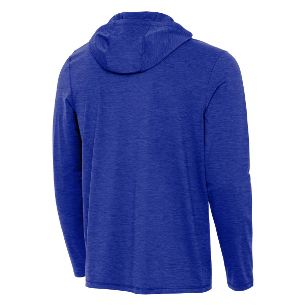 Толстовка New York Knicks Antigua Heather Blue 2026 NBA Finals Champions Tidy Quarter-Zip
