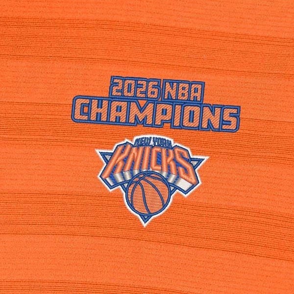 Поло New York Knicks Antigua Orange 2026 NBA Finals Champions Tunnel