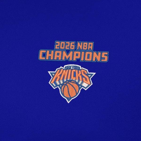 New York Knicks Antigua Blue 2026 NBA Finals Champions Reprocess Quarter-Zip Pullover