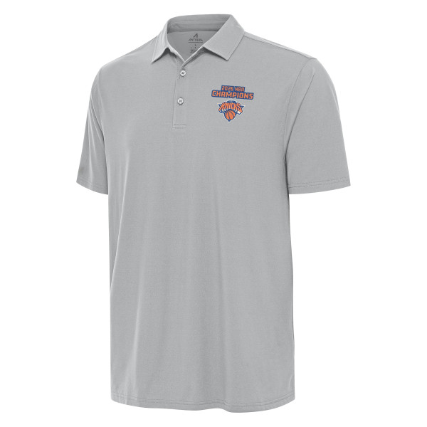 Поло New York Knicks Antigua Gray 2026 NBA Finals Champions Era