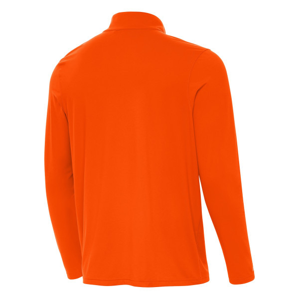 New York Knicks Antigua Orange 2026 NBA Finals Champions Intent Quarter-Zip Pullover