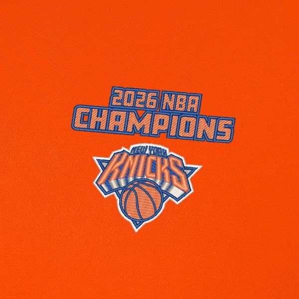 New York Knicks Antigua Orange 2026 NBA Finals Champions Intent Quarter-Zip Pullover