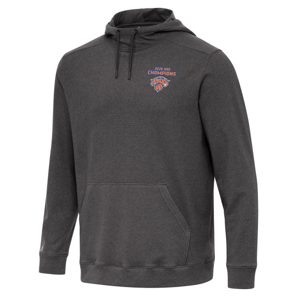 Толстовка New York Knicks Antigua Black 2026 NBA Finals Champions Cloud