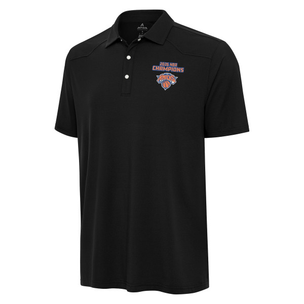 Поло New York Knicks Antigua Black 2026 NBA Finals Champions Western