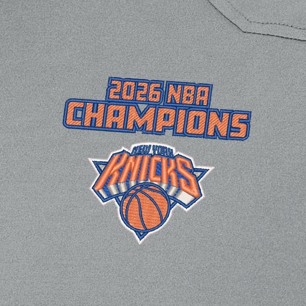 Поло New York Knicks Antigua Gray 2026 NBA Finals Champions Western