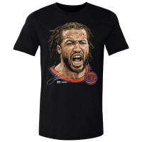 Футболка New York Knicks Jalen Brunson 500 Level Black Portrait