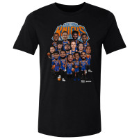 Футболка New York Knicks 500 Level Black Roster Caricature