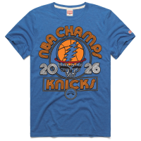 Футболка Unisex New York Knicks x The Grateful Dead Homage Blue 2026 NBA Finals Champions Tri-Blend