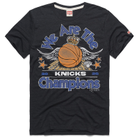 Футболка Unisex New York Knicks x Queen Homage Charcoal 2026 NBA Finals Champions Tri-Blend