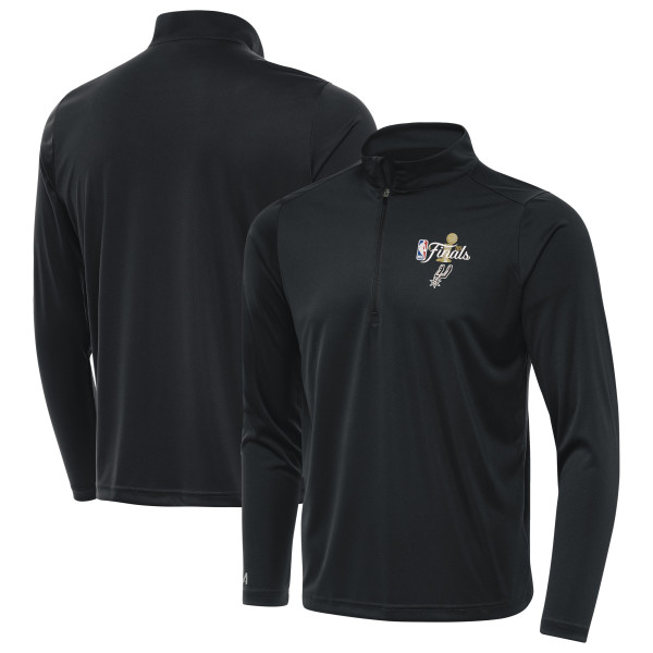 San Antonio Spurs Antigua Gray 2026 NBA Finals Tribute Quarter-Zip Pullover
