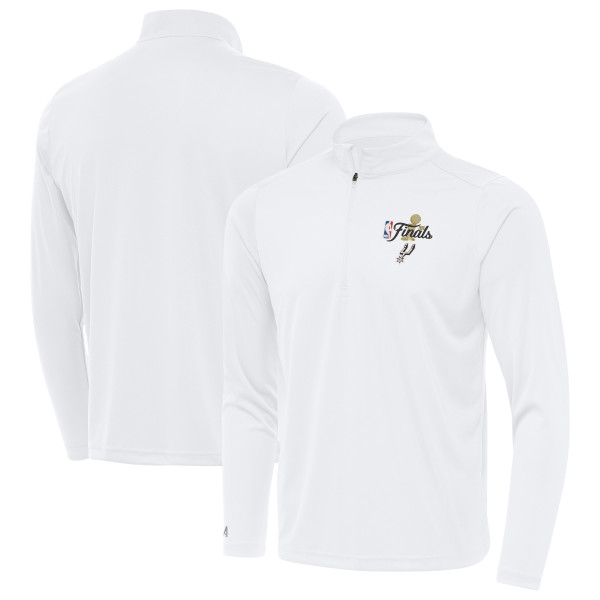San Antonio Spurs Antigua White 2026 NBA Finals Tribute Quarter-Zip Pullover