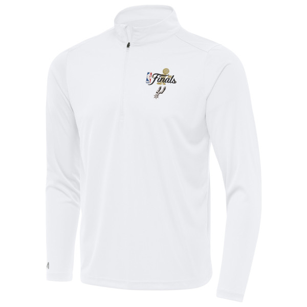 San Antonio Spurs Antigua White 2026 NBA Finals Tribute Quarter-Zip Pullover