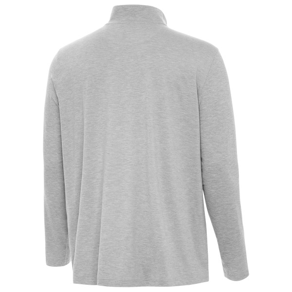 New York Knicks Antigua Heather Gray 2026 NBA Finals Hunk Quarter-Zip Pullover