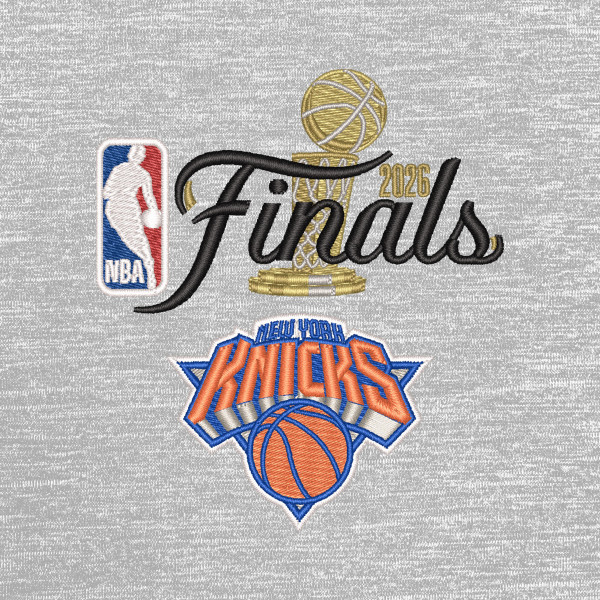 New York Knicks Antigua Heather Gray 2026 NBA Finals Hunk Quarter-Zip Pullover