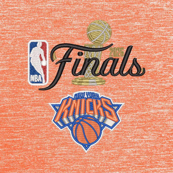New York Knicks Antigua Heather Orange 2026 NBA Finals Hunk Quarter-Zip Pullover
