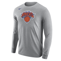 Футболка с длинным рукавом New York Knicks Nike Gray Core