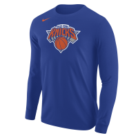 Футболка с длинным рукавом New York Knicks Nike Blue Core
