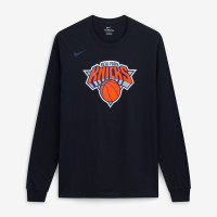 Футболка с длинным рукавом New York Knicks Nike Black Core