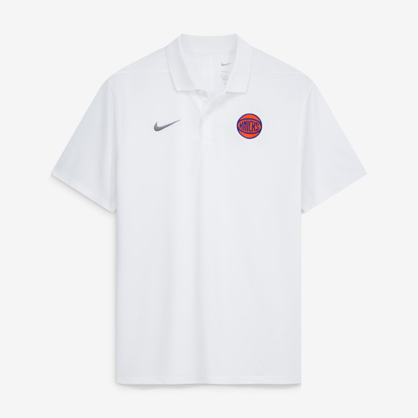 Поло New York Knicks Nike White Dri-FIT Victory