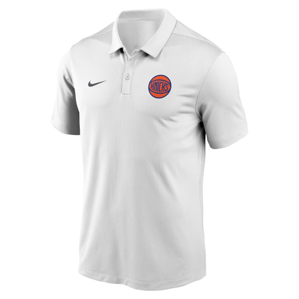 Поло New York Knicks Nike White Dri-FIT Victory