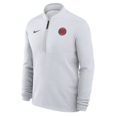 New York Knicks Nike White Dri-FIT Victory Quarter-Zip Pullover