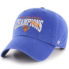 Бейсболка Unisex New York Knicks 47 Blue Three-Time NBA Finals Champions Clean Up