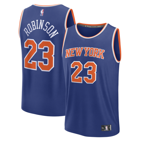 Подростковая New York Knicks Mitchell Robinson Fanatics Blue Fast Break Replica Jersey - Icon Edition