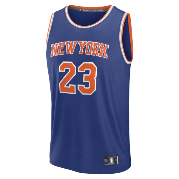 Подростковая New York Knicks Mitchell Robinson Fanatics Blue Fast Break Replica Jersey - Icon Edition