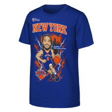 Подростковая New York Knicks Jalen Brunson Outerstuff Blue 2026 NBA Finals T-Shirt