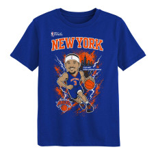 Подростковая New York Knicks Josh Hart Outerstuff Blue 2026 NBA Finals T-Shirt