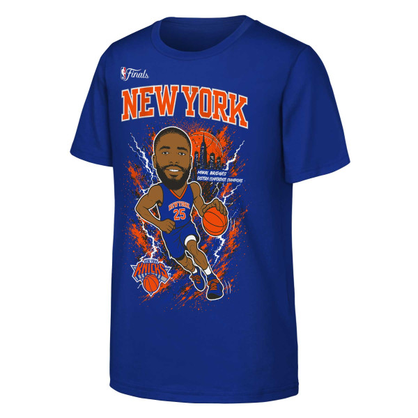 Подростковая New York Knicks Mikal Bridges Outerstuff Blue 2026 NBA Finals T-Shirt