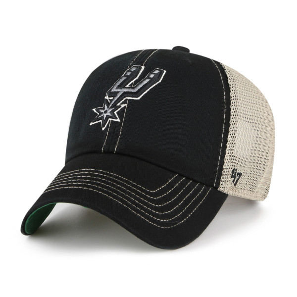 Бейсболка San Antonio Spurs 47 Black Trawler Clean Up Trucker