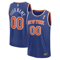 Именная джерси New York Knicks Fanatics Blue 2026 NBA Finals Champions Fast Break - Icon Edition