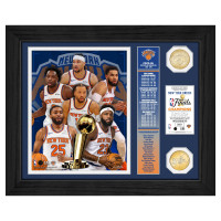 Монета New York Knicks Highland Mint 2026 NBA Finals Champions 13 x 16 Team Force Bronze Two-