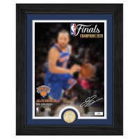 Монета Jalen Brunson New York Knicks Highland Mint 2026 NBA Finals Champions 13 x 16 Trophy Bronze