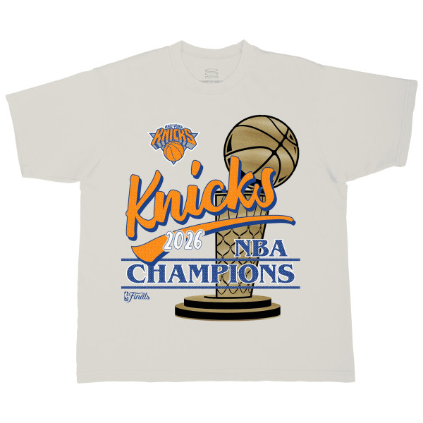 Футболка Unisex New York Knicks Stadium Essentials Cream 2026 NBA Finals Champions Entertainer Urban